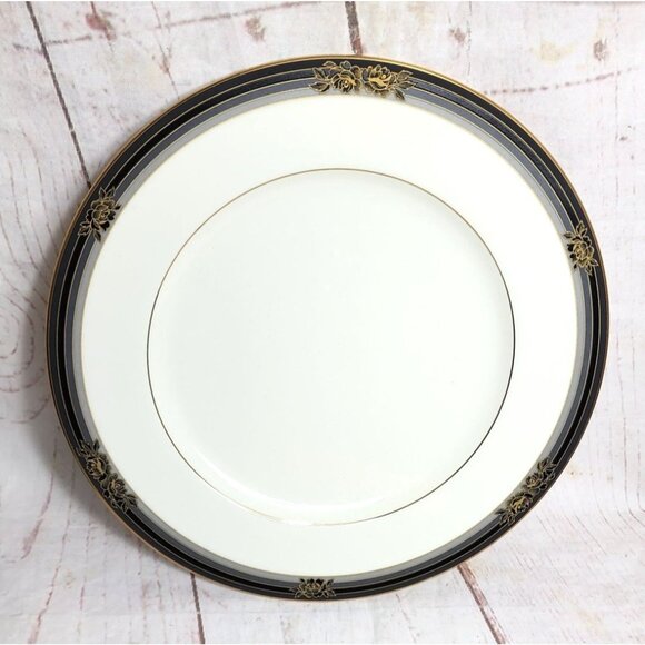 Vintage Noritake Bone China Spell Binder #9733 Gold Trim Dinner Plate – Elegant - Picture 1 of 9